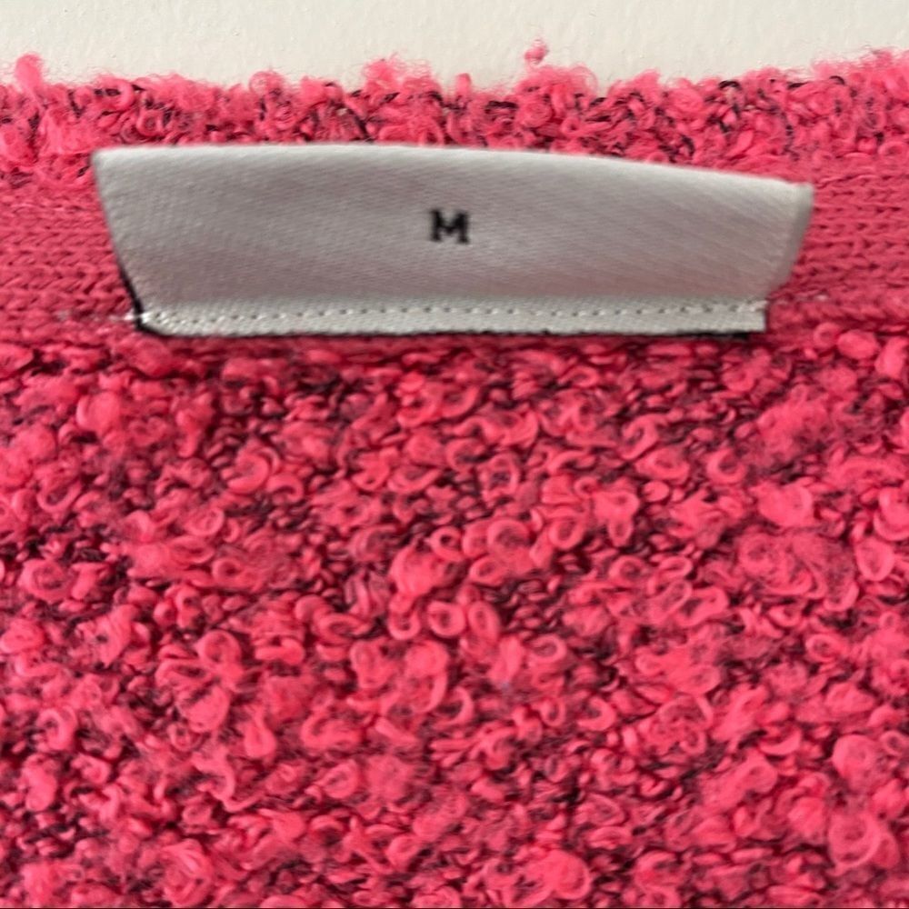Noisy May - Textured Crop Pink/Black Sweater - Picture 13 of 13